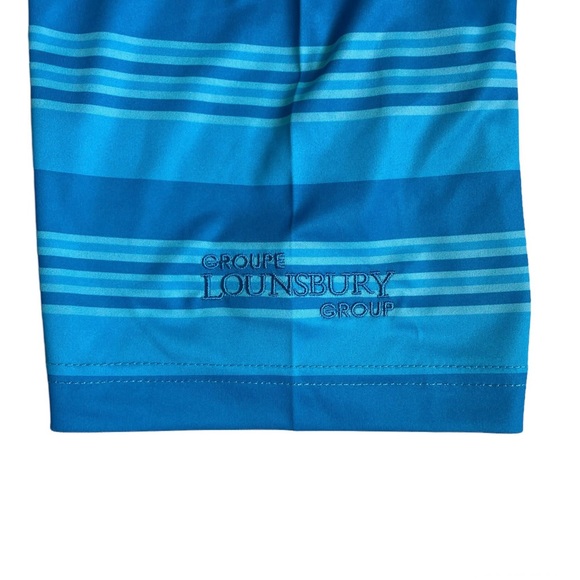 NWT Men’s Slazenger Flow Dry Fit Golf Polo Shirt Blue - Size Medium - Picture 6 of 6